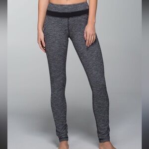 LULULEMON Skinny Groove Pant Coco Pique Black/Black. See Video
